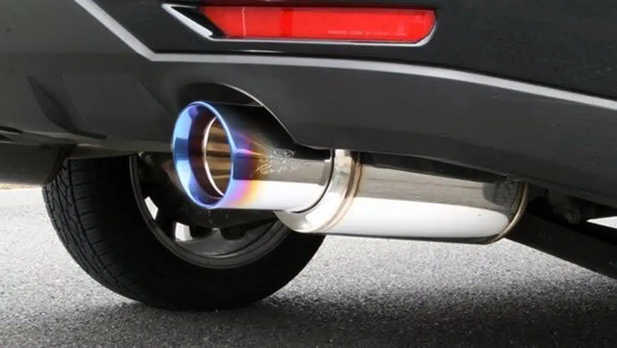 Car exhaust: Tailpipe emissions from a vehicle