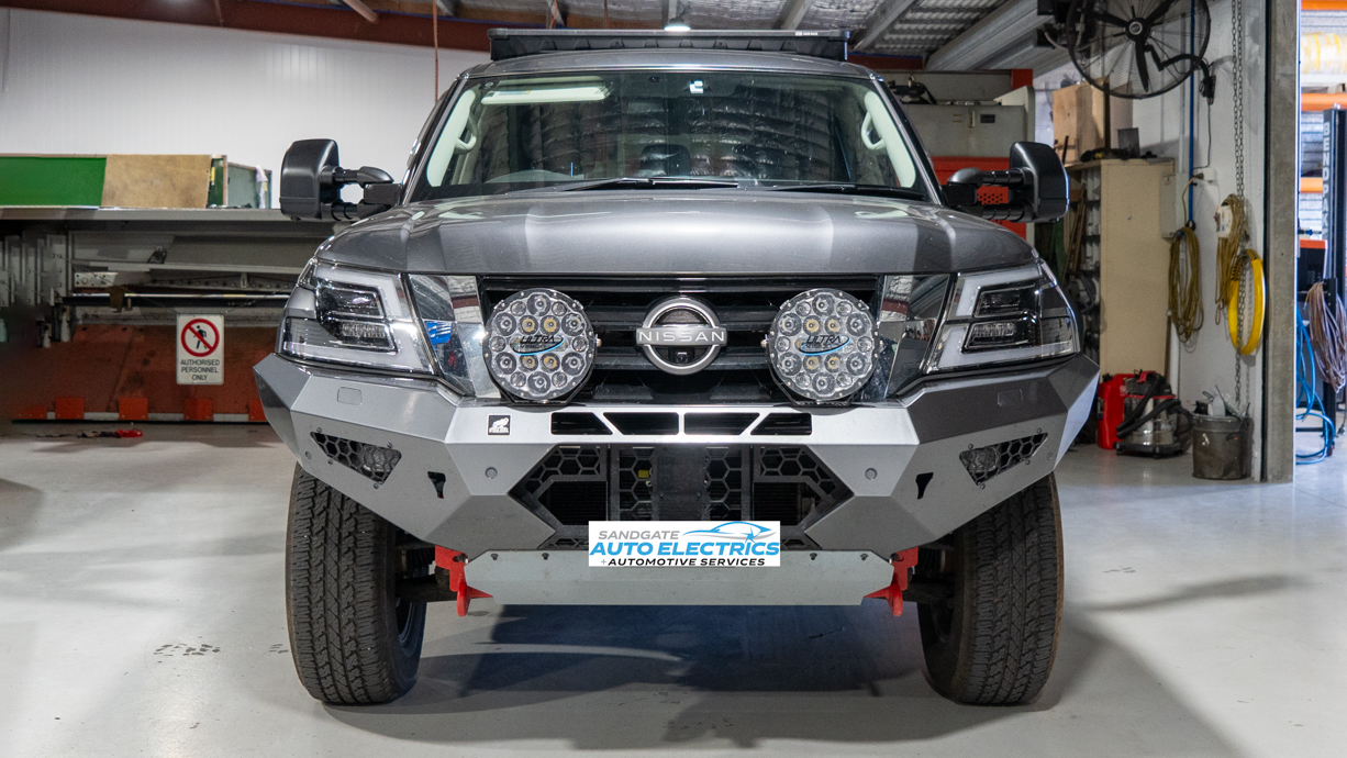 Main Photo Top of Blog. Alt Text Nissan Patrol 4WD with Clearview Next Gen Towing Mirrors