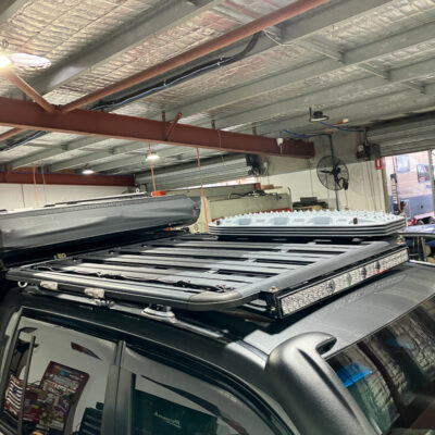 A Platform Roof Rack on a 4WD